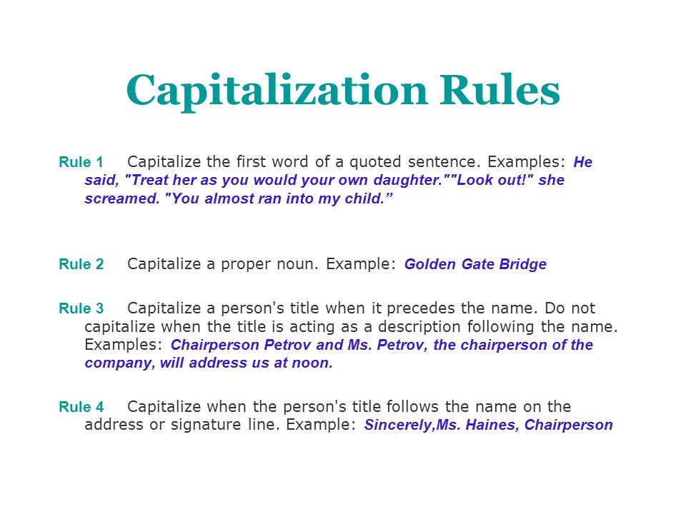 punctuation title