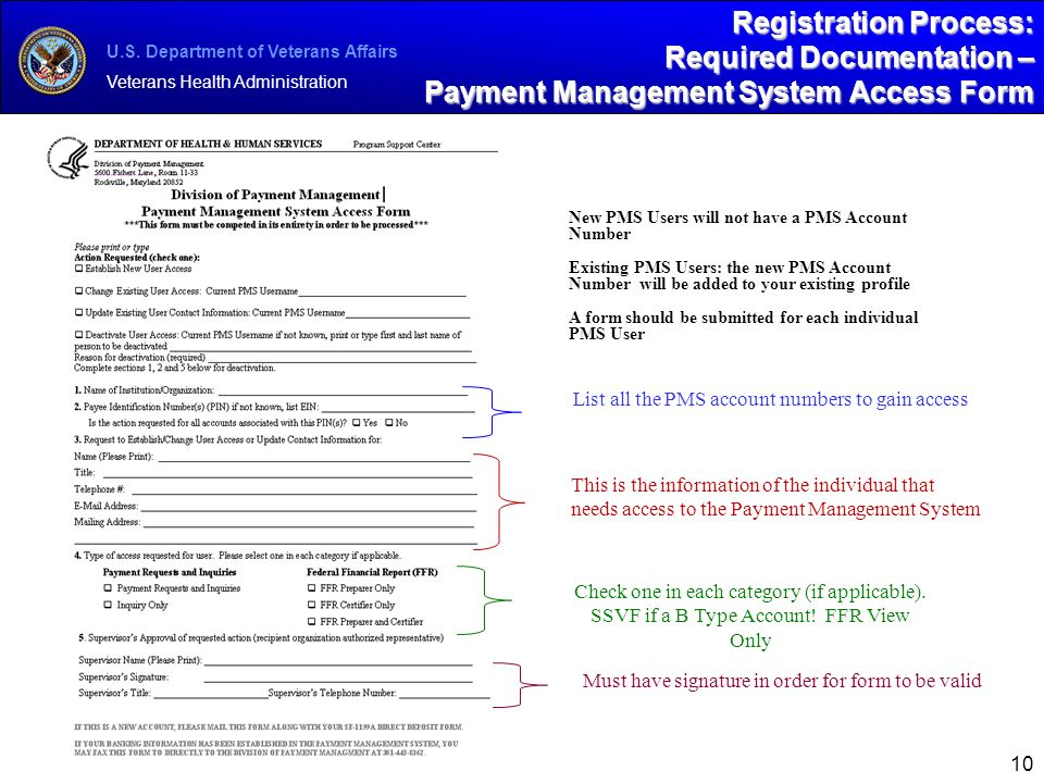 payment management system access form