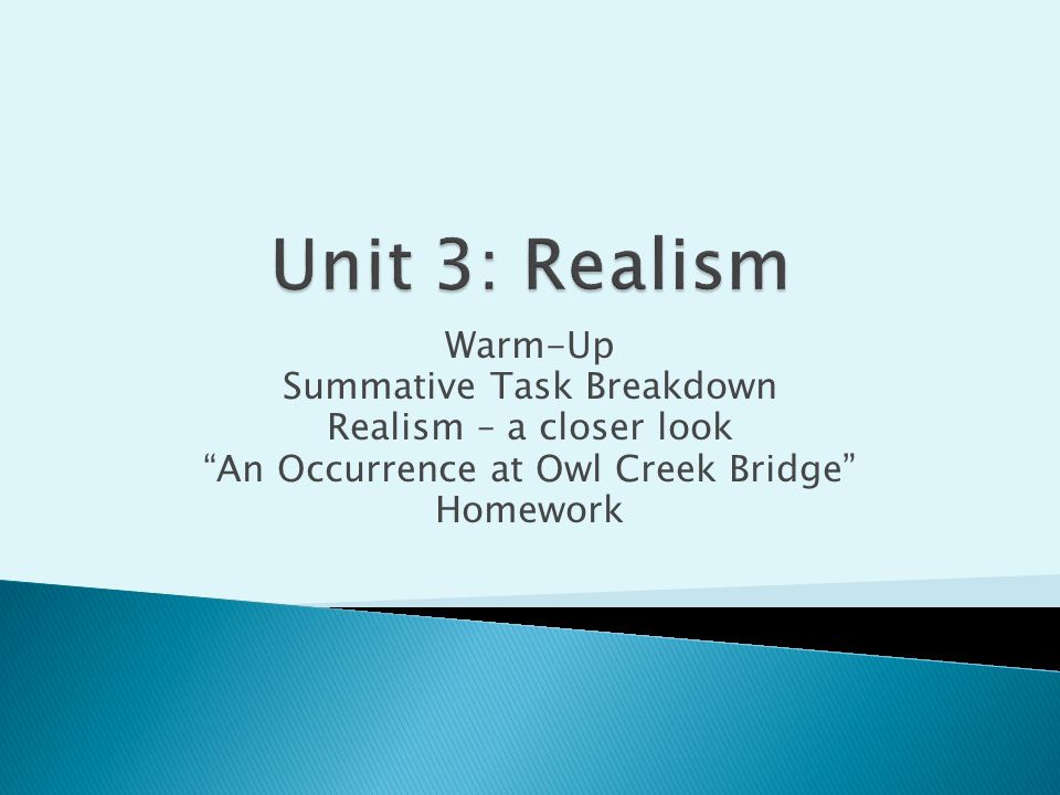 essay on occurrence at owl creek bridge In the short story, “an occurrence at owl creek bridge,” ambrose bierce uses several descriptions and specific conversations between the round and flat characters to develop the main character traits throughout the story. essay on occurrence at owl creek bridge In the short story, “an occurrence at owl creek bridge,” ambrose bierce uses several descriptions and specific conversations between the round and flat characters to develop the main character traits throughout the story.