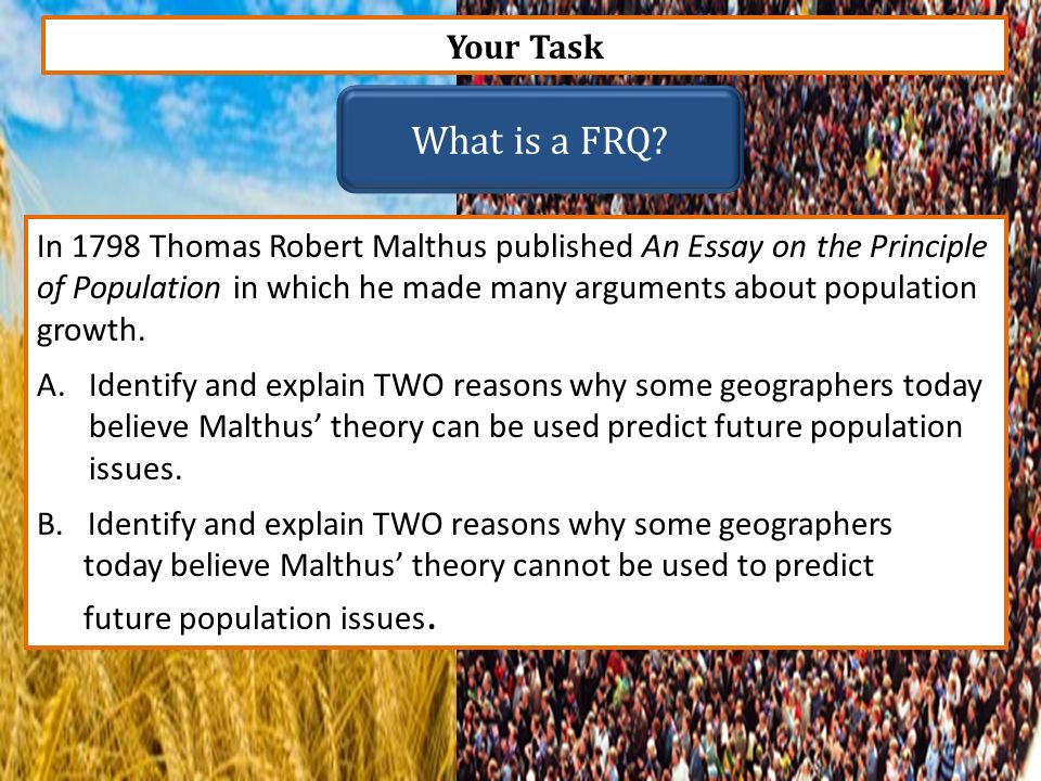 essay on population malthus summary essay on population malthus summary