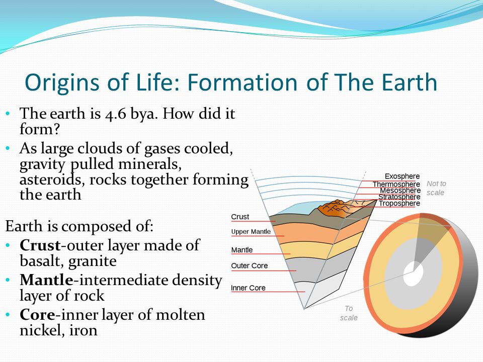 origins of life formation of the earth the earth is 4 6 bya how how did granite form