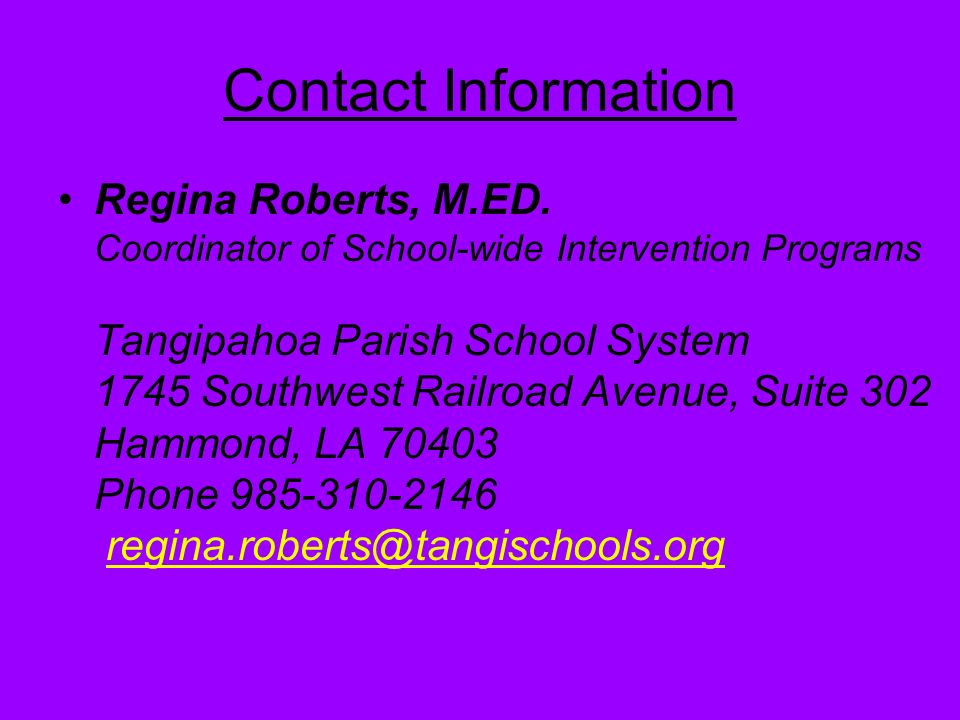 tangipahoa parish school system