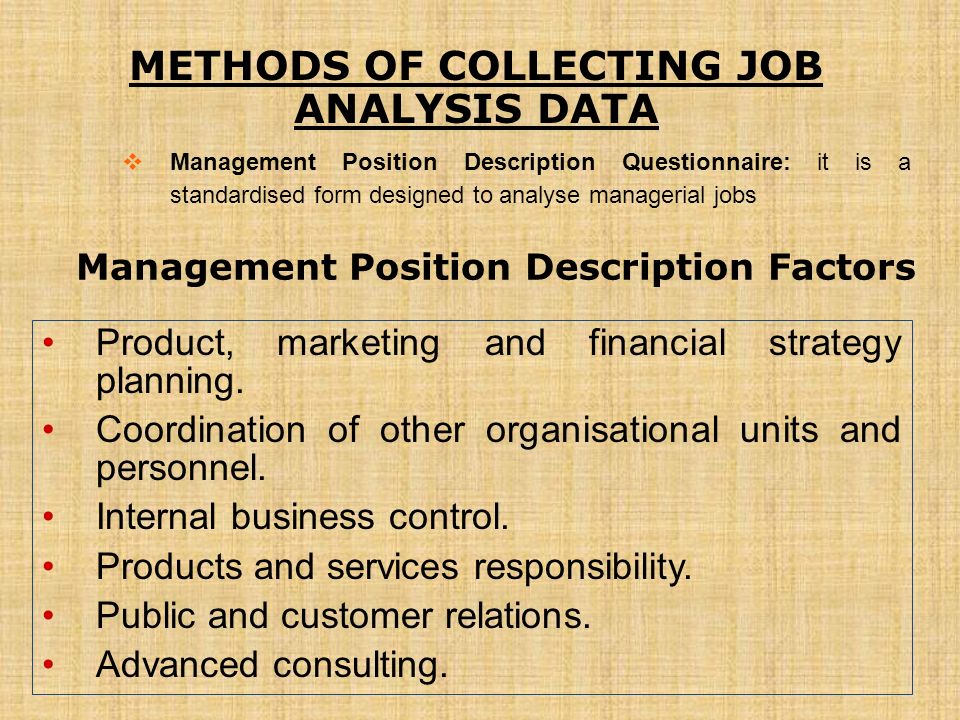 4 1 job analysis dr j arul suresh loyola college chennai ppt business consulting questionnaire