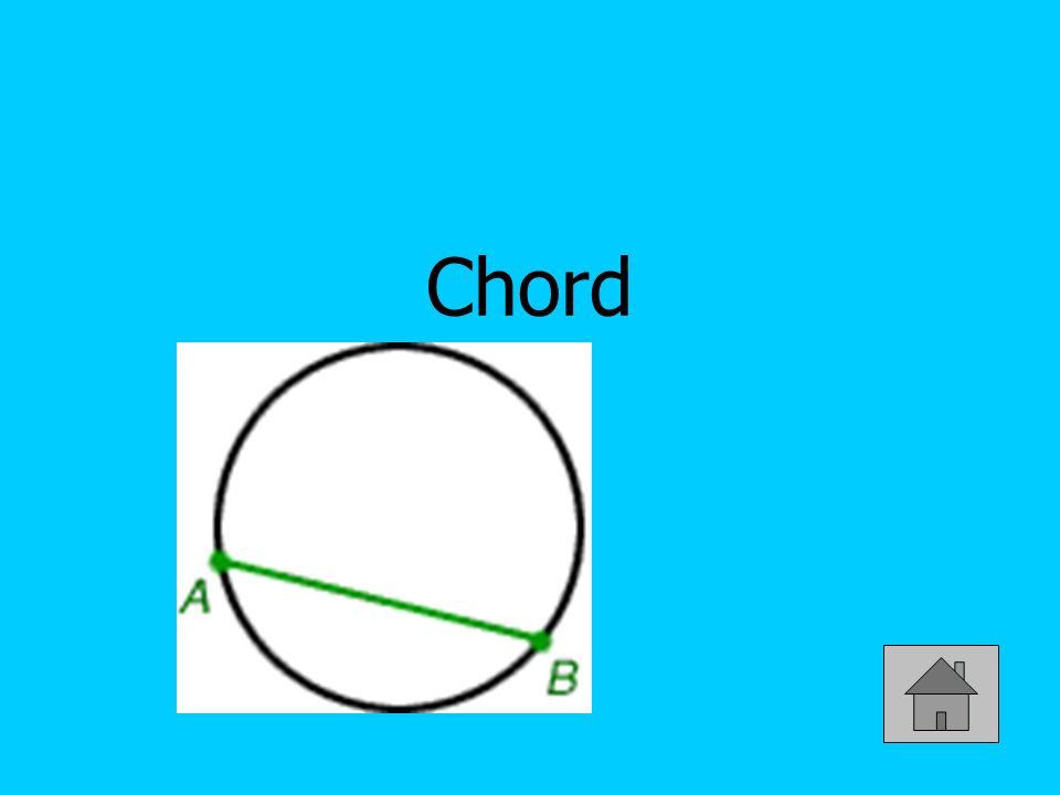 A line segment with both endpoints on a circle (400)