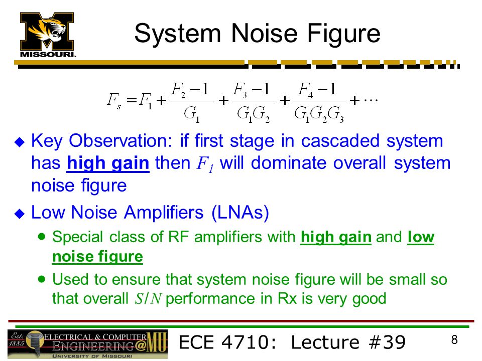 Ece 4710 Lecture 39 1 Summary Thus Far We Have Developed 8 Ece