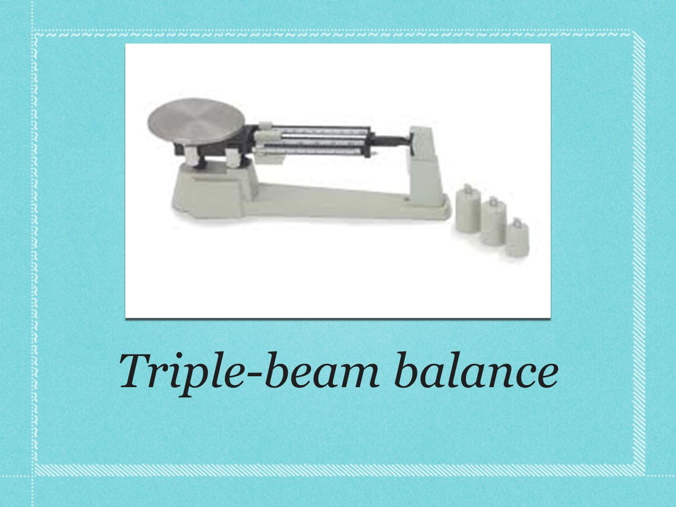Triple-beam balance