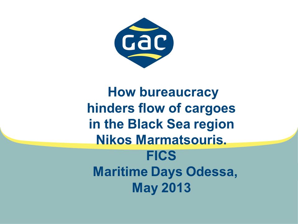 How bureaucracy hinders flow of cargoes in the Black Sea region Nikos Marmatsouris.