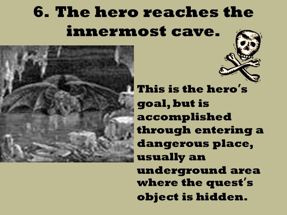6. The hero reaches the innermost cave.