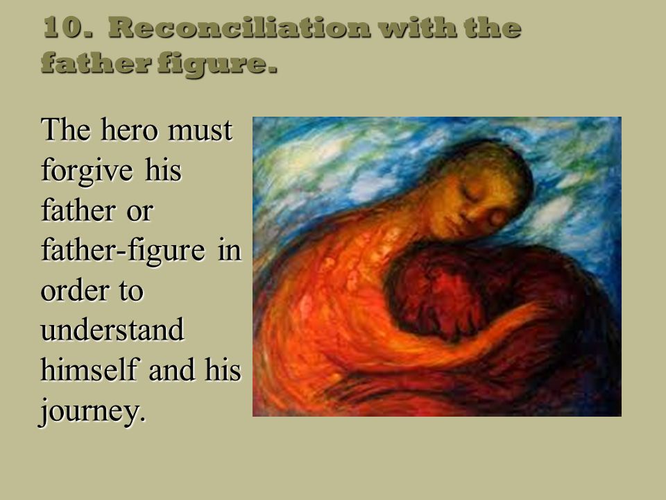 10. Reconciliation with the father figure.