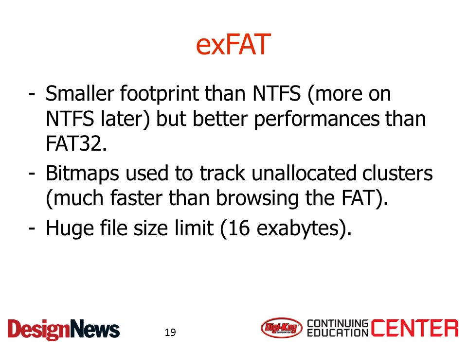file systems in real time embedded applications march 4th eric fat file size limit