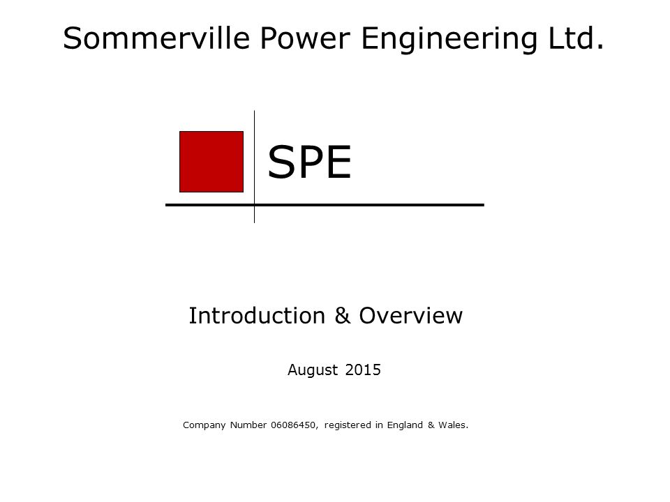 Sommerville Power Engineering Ltd.