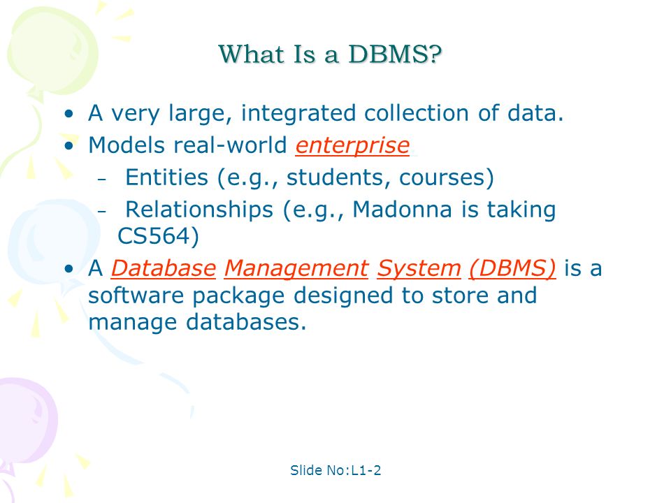 what is a dbms
