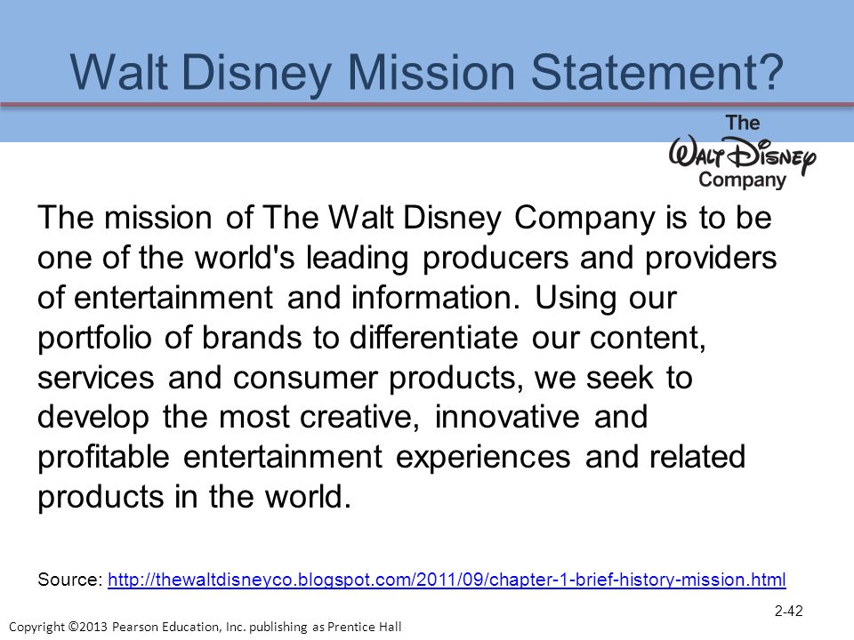 disney mission statement