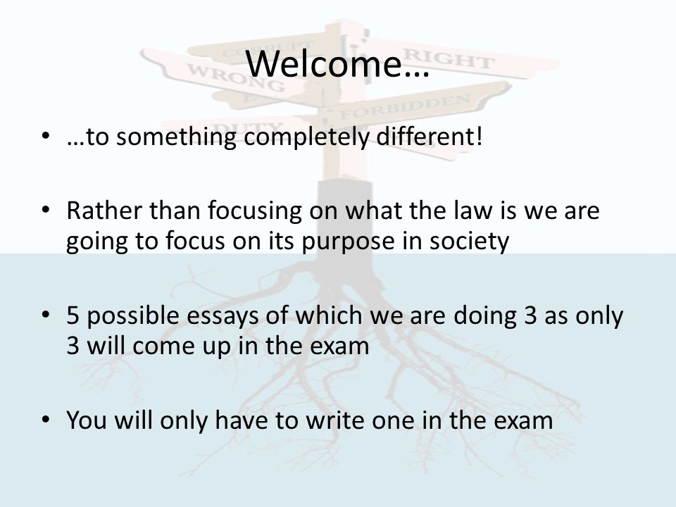 Concepts of law essays