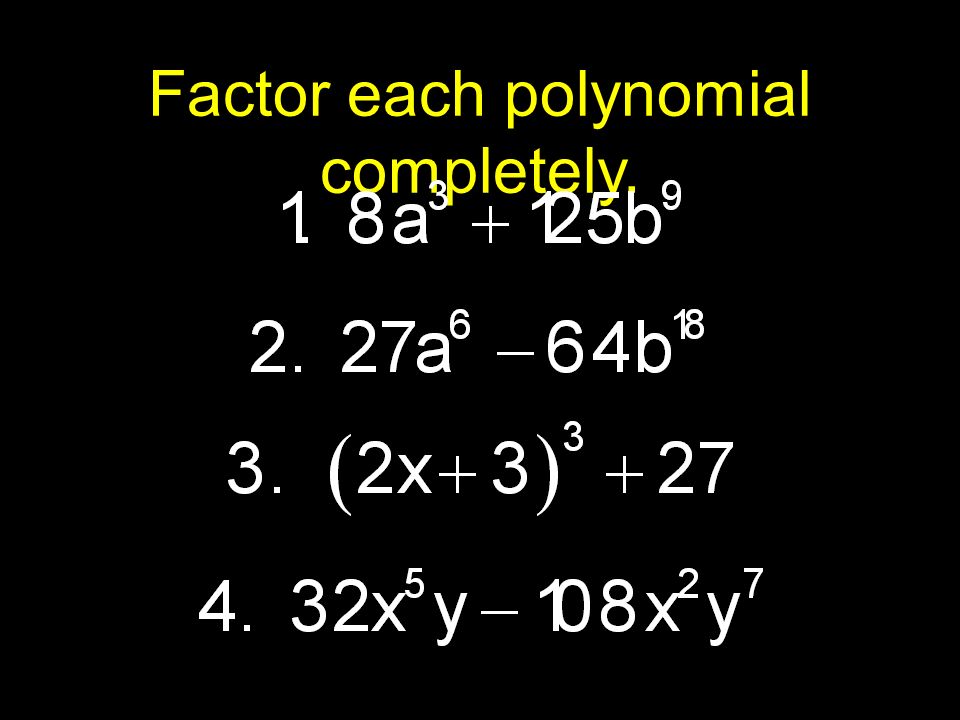 Factor each polynomial completely.