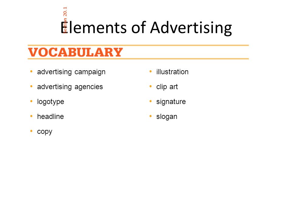 advertising campaign advertising agencies logotype headline copy Elements of Advertising Section 20.1 illustration clip art signature slogan