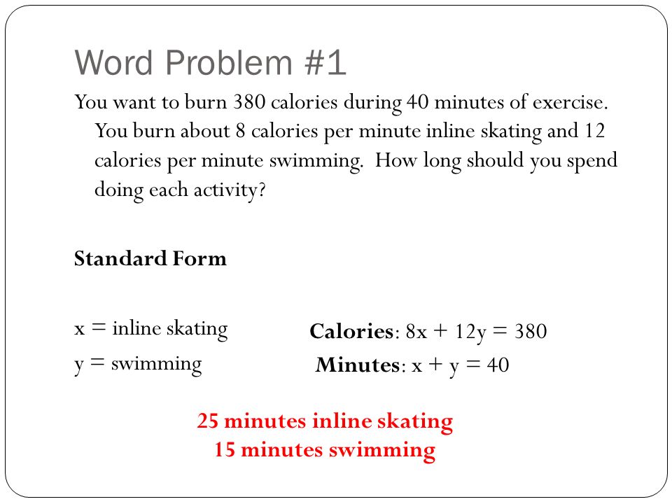 System Of Linear Equation Word Problems Talkchannels Goals Choose The Best Method To Solve A System Of Linear Solving Word Problems