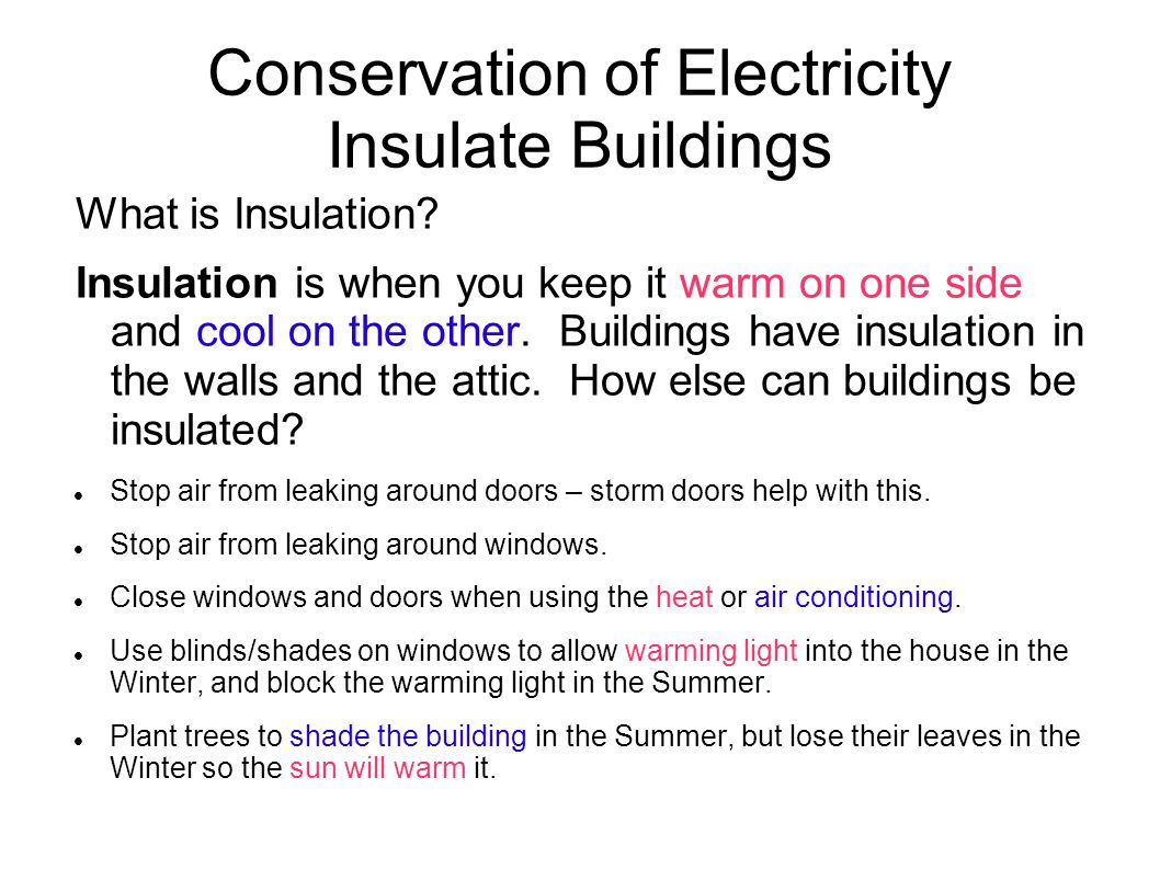 conservation of electricity conservation of electricity