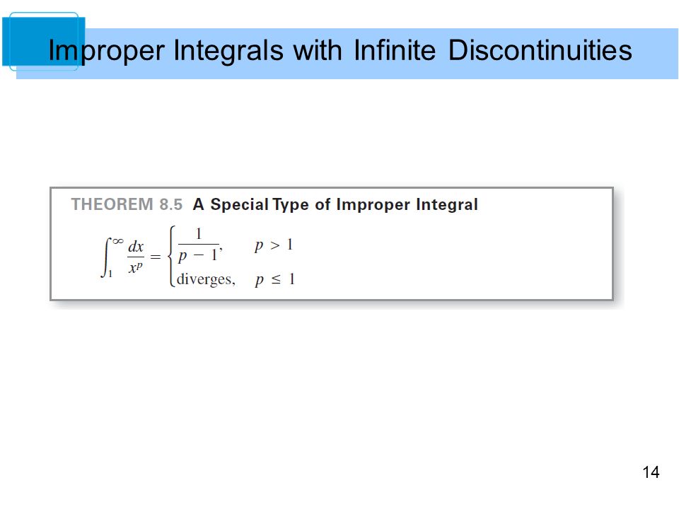 14 Improper Integrals with Infinite Discontinuities