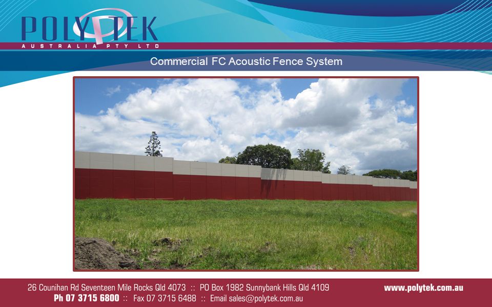 Commercial FC Acoustic Fence System