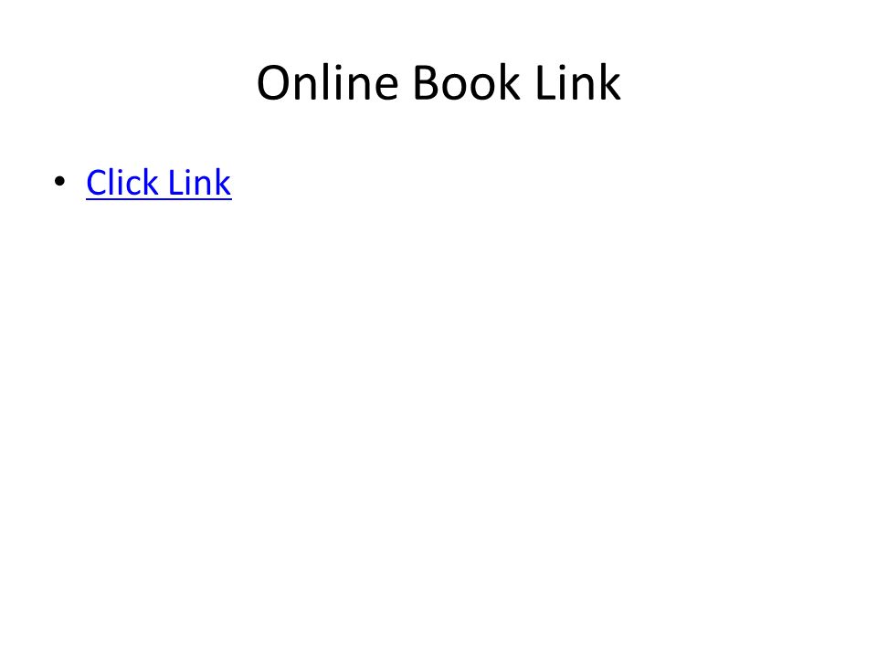 Online Book Link Click Link