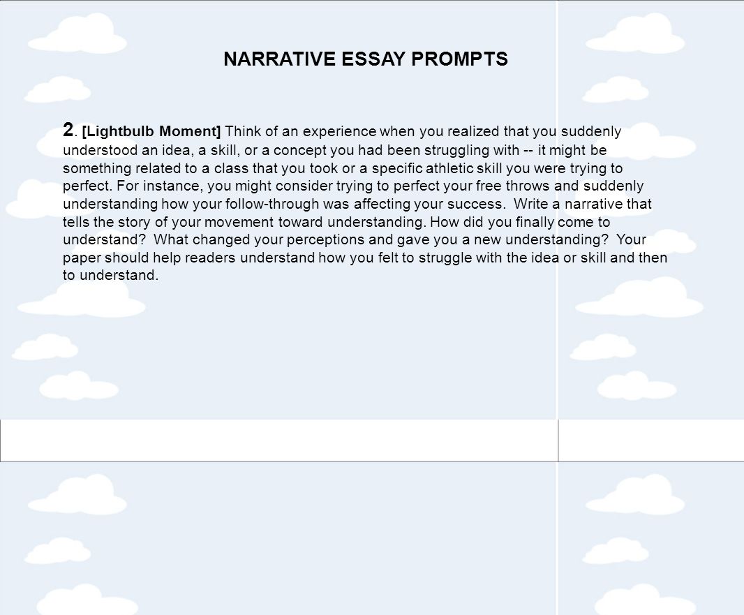 narrative essay tips