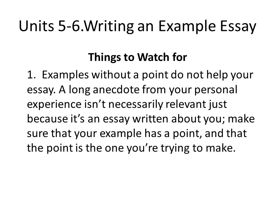 anecdotes examples for essays
