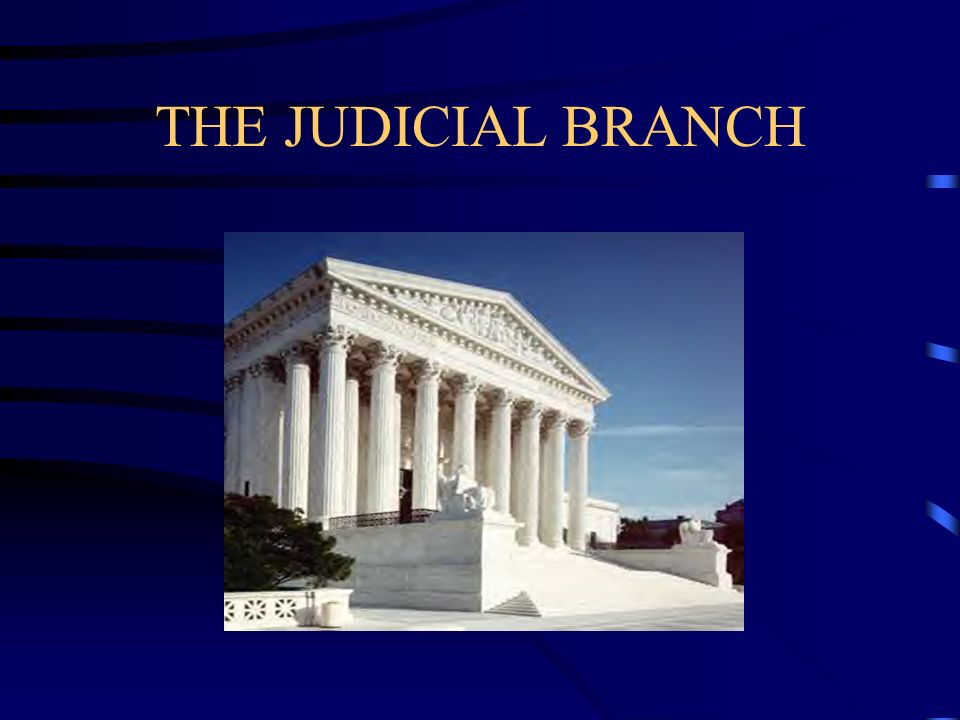 THE JUDICIAL BRANCH
