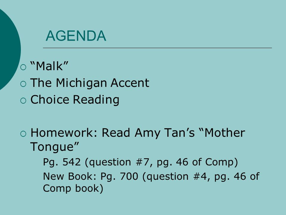 Mother Tongue Essay