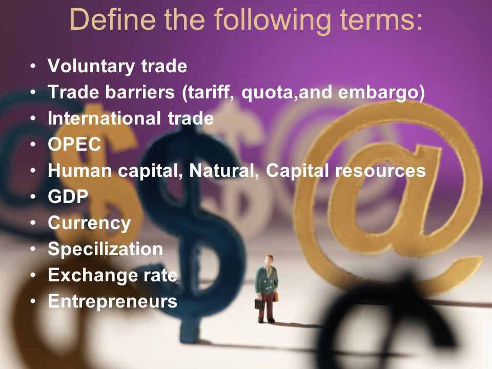World Economy Types And other related economic terms.