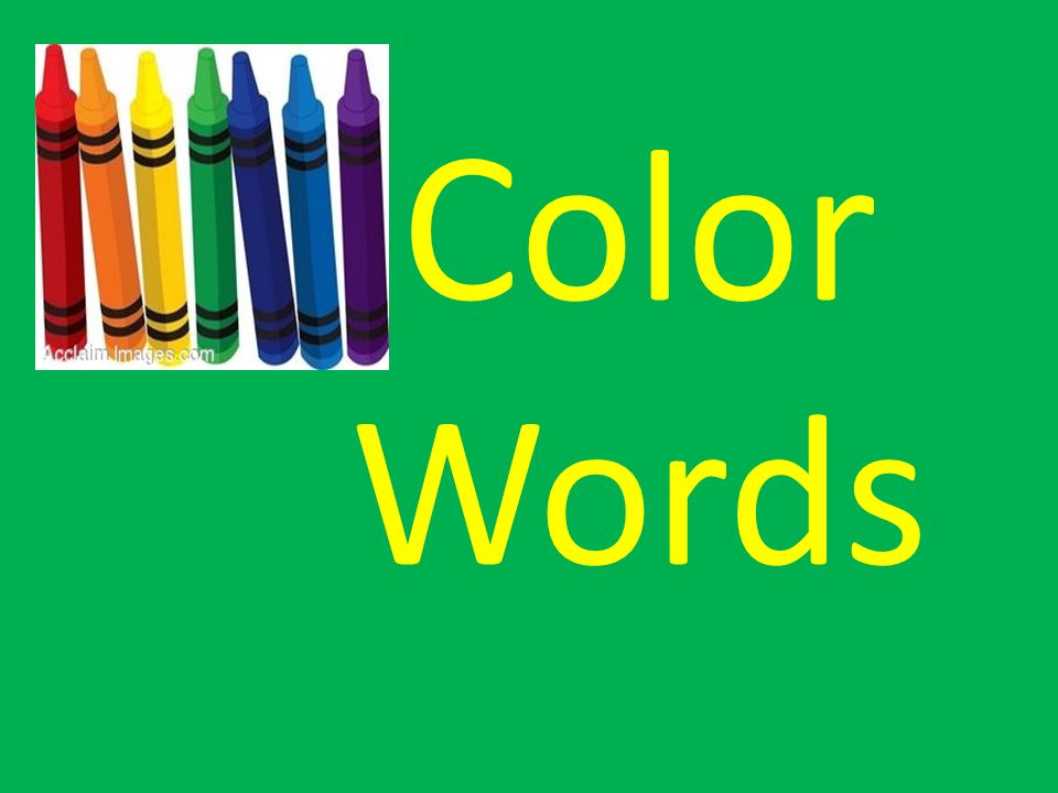 Color Words