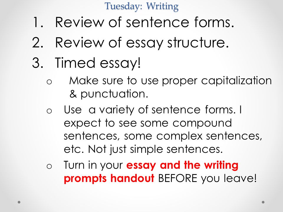 informal essay topics