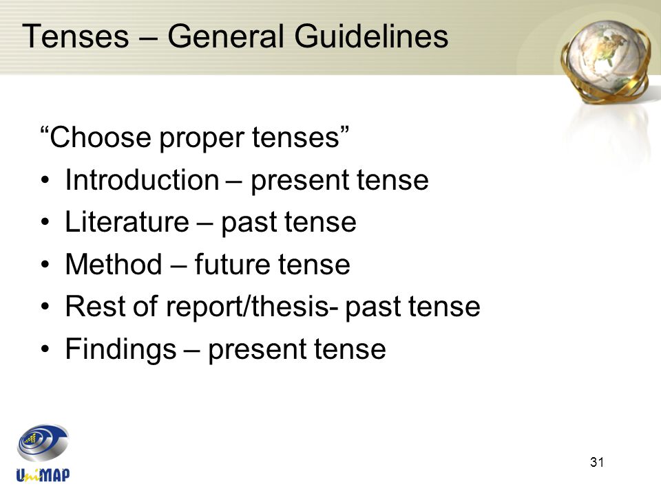 Dissertation Tense