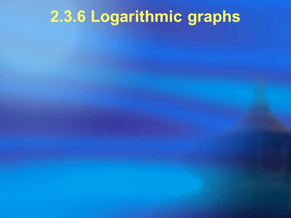 2.3.6 Logarithmic graphs