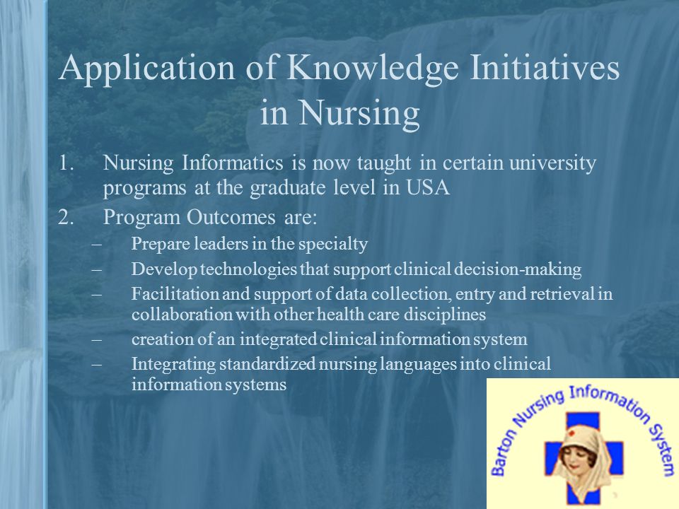 nurisng informatics essay Nursing informatics is the science and practice (that) integrates nursing, its information and knowledge, with information and communication technologies to promote the health of people, families, and communities worldwide. nurisng informatics essay Nursing informatics is the science and practice (that) integrates nursing, its information and knowledge, with information and communication technologies to promote the health of people, families, and communities worldwide.