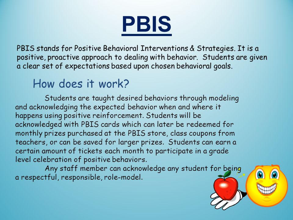 PBIS How does it work.