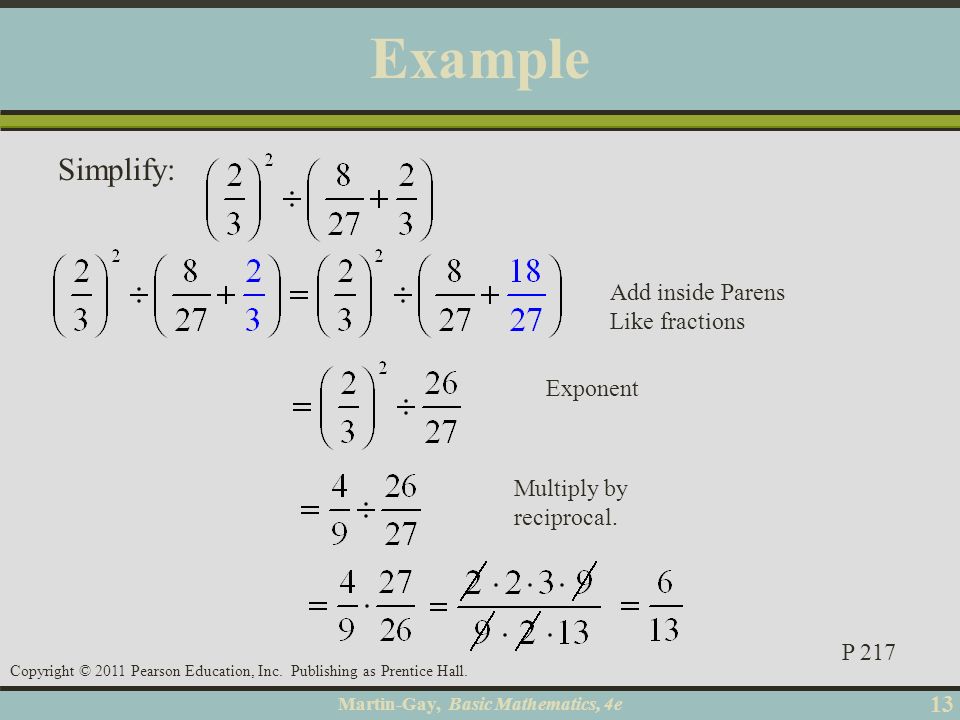 Martin-Gay, Basic Mathematics, 4e 13 Copyright © 2011 Pearson Education, Inc.
