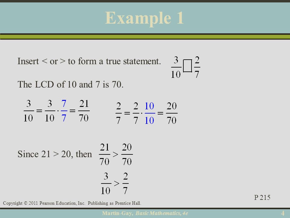 Martin-Gay, Basic Mathematics, 4e 44 Copyright © 2011 Pearson Education, Inc.