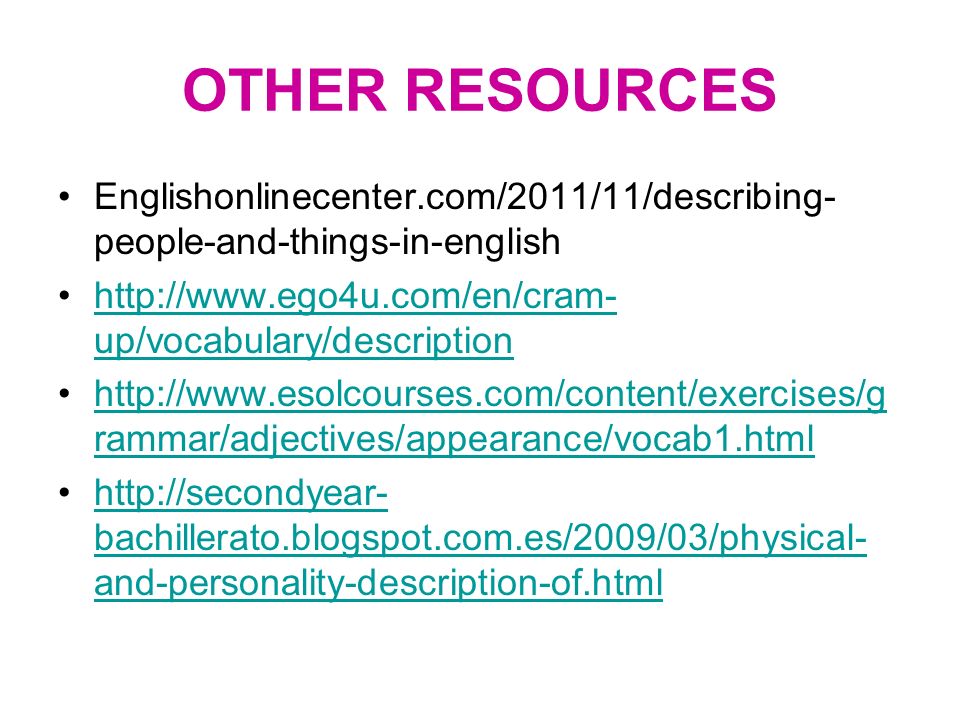 Descriptive Essay Describing A Person