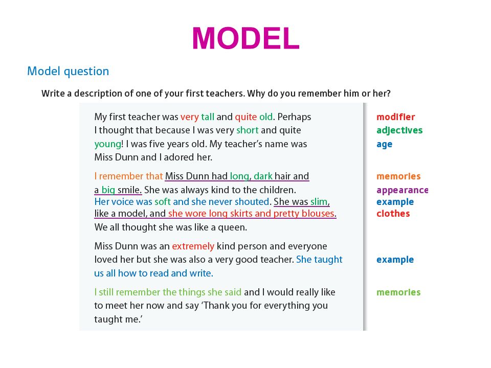 Descriptive Essay Person Example