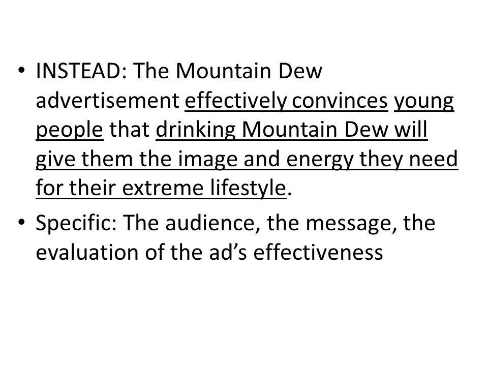 Thesis Statement About Advertising