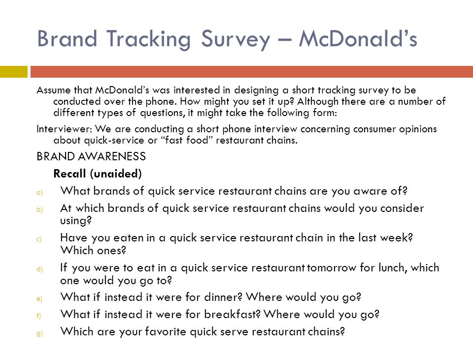 restaurant survey questions