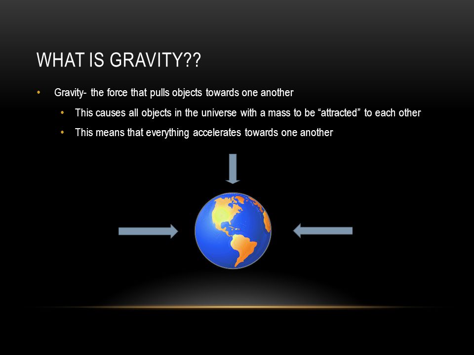 WHAT IS GRAVITY .