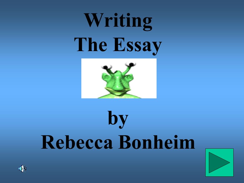 Writing The Essay by Rebecca Bonheim