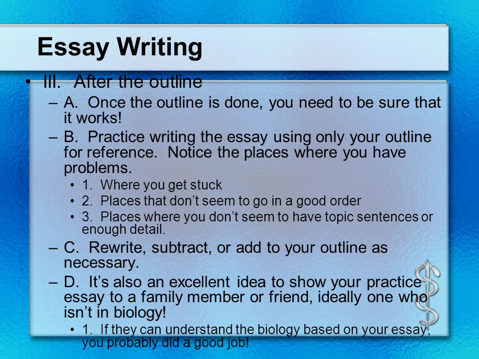 Writing An Essay Outline