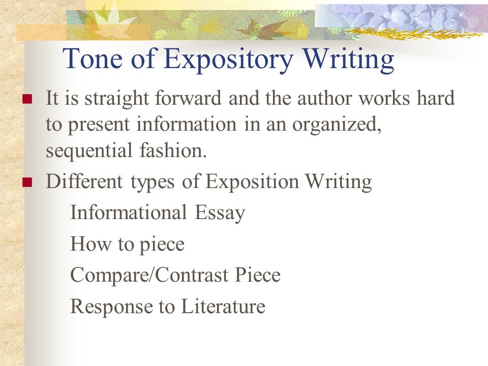What is the tone of an informative essay