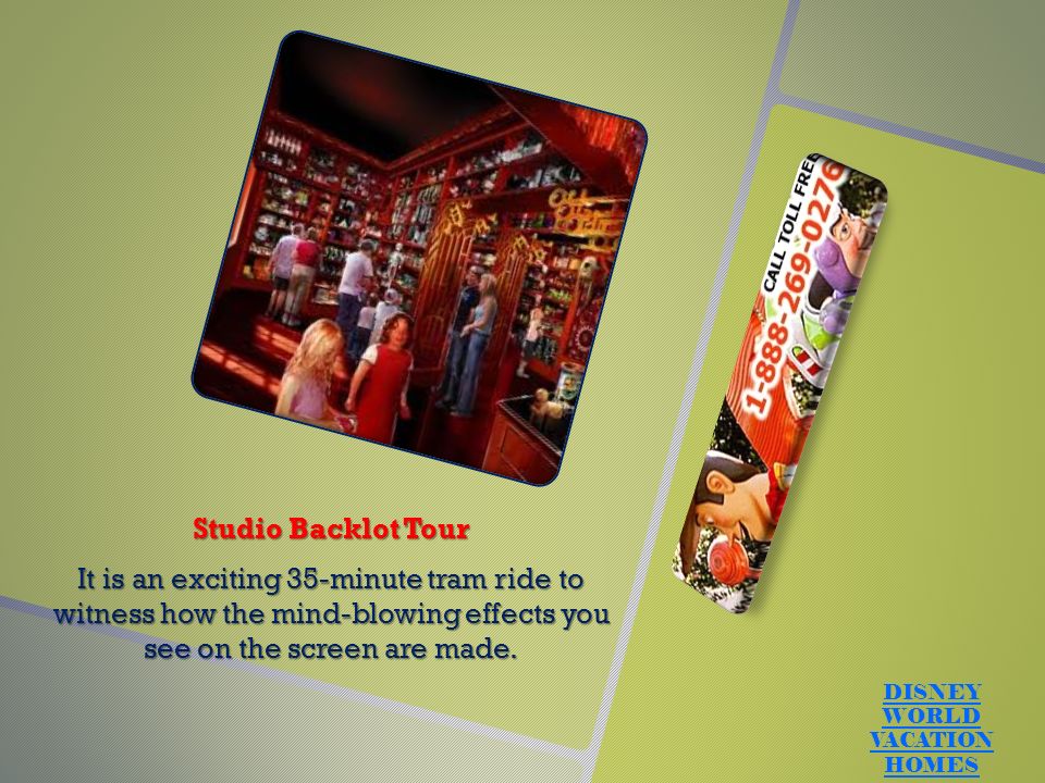 Studio Backlot Tour It is an exciting 35-minute tram ride to witness how the mind-blowing effects you see on the screen are made.