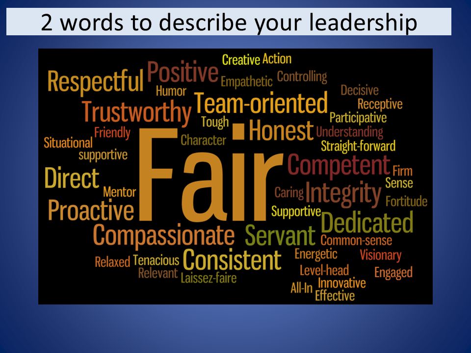 words that describe leadership