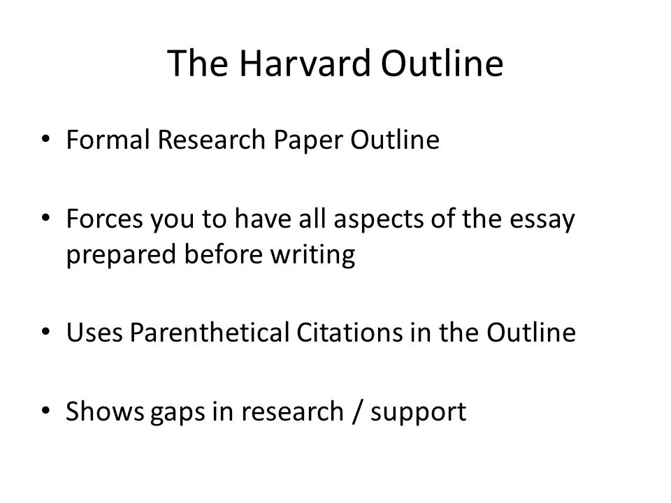 essay paper outline