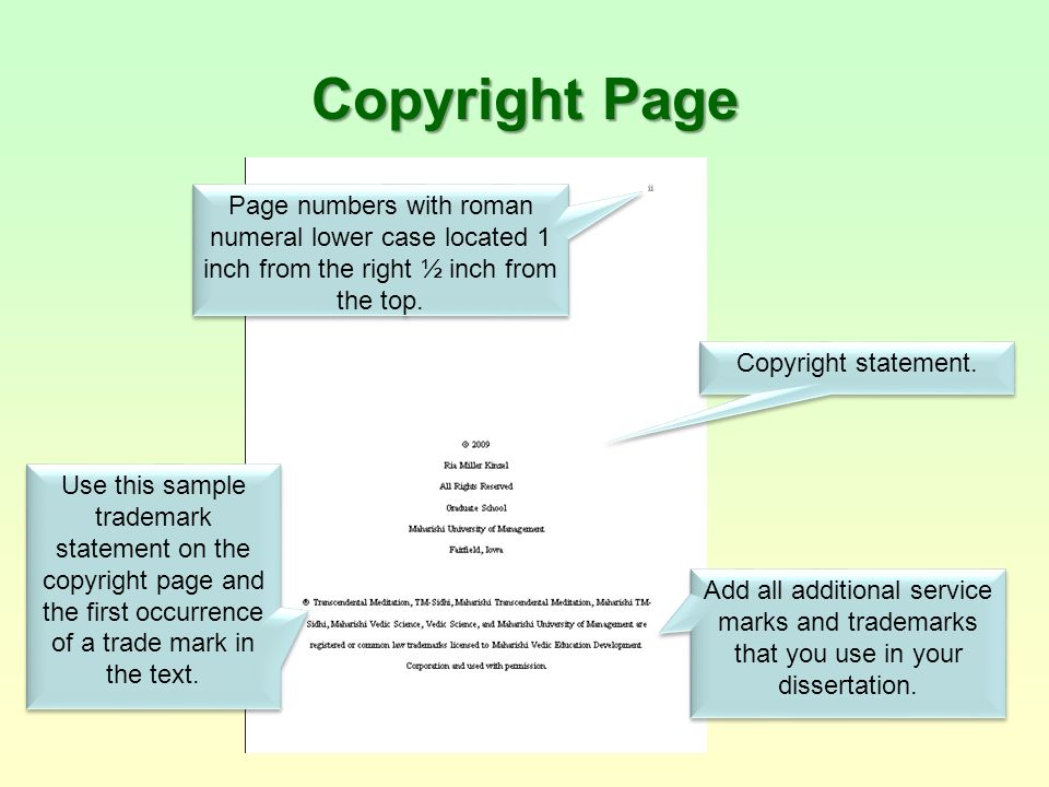 copyright statement sample